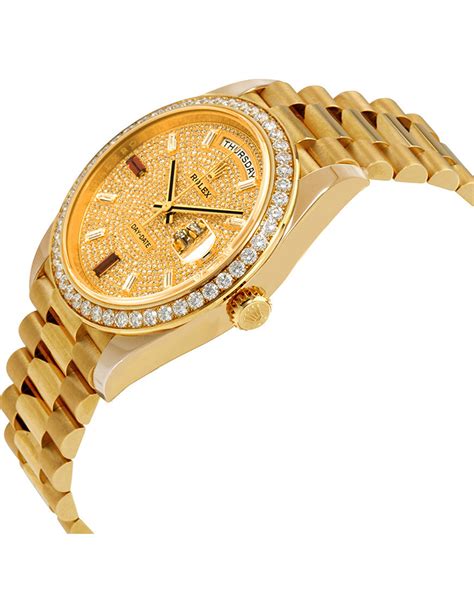 rolex day date yellow gold president replica|presidential rolex price 2021.